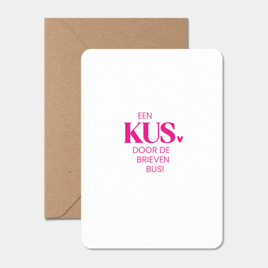 Kaart | Kus door de brievenbus