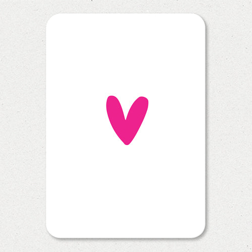 Kaart | Roze hartje