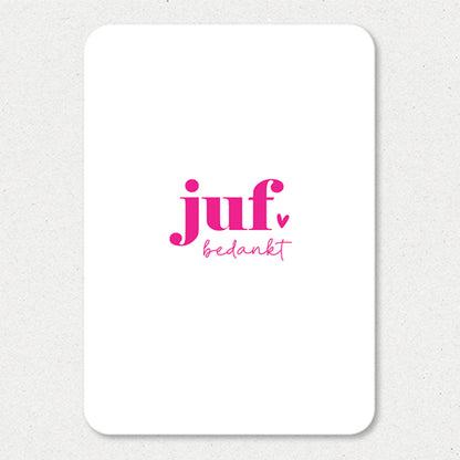 Kaart | Juf bedankt
