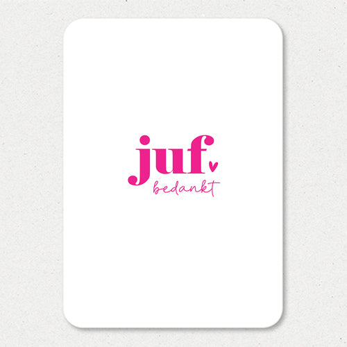 Kaart | Juf bedankt