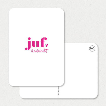 Kaart | Juf bedankt