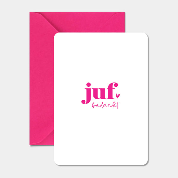 Kaart | Juf bedankt