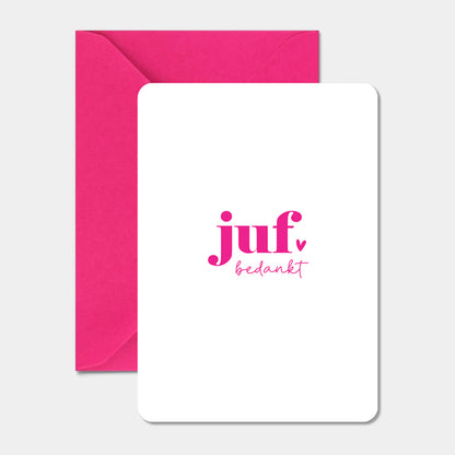 Kaart | Juf bedankt