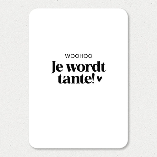 Kaart | Woohoo, je wordt tante
