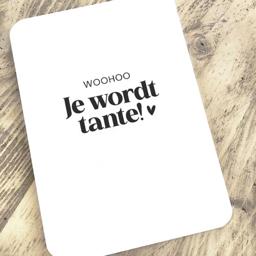 Kaart | Woohoo, je wordt tante