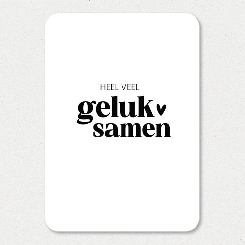 Kaart | Veel geluk samen