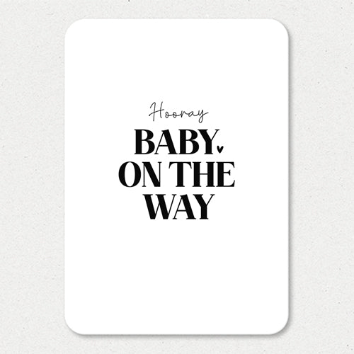 Kaart | Hooray baby on the way
