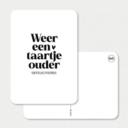 Kaart | Weer een taartje ouder