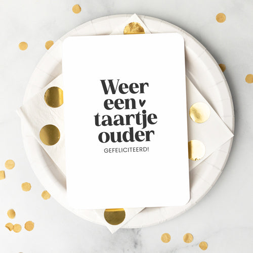 Kaart | Weer een taartje ouder
