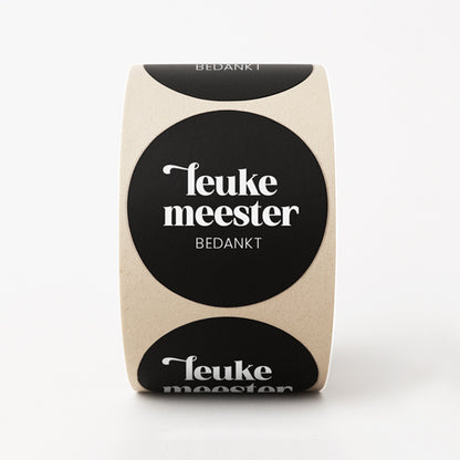 Stickers | Leuke meester bedankt | 10 stuks