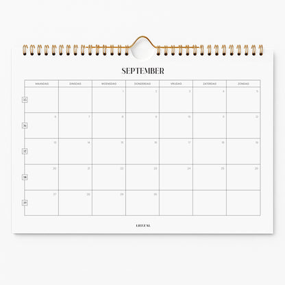 Maandkalender 2027 || PRE-ORDER