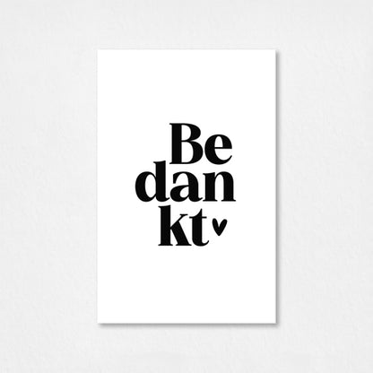 Mini kaartje | Bedankt