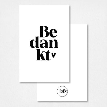 Mini kaartje | Bedankt
