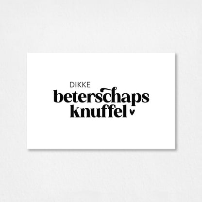 Mini kaartje | Dikke beterschapsknuffel