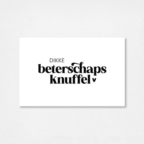 Mini kaartje | Dikke beterschapsknuffel