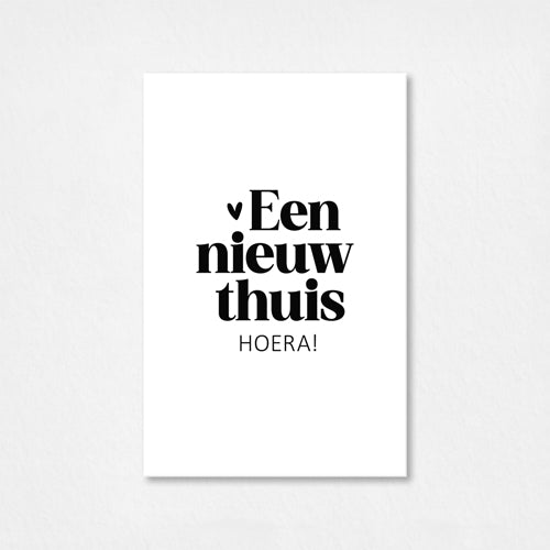 Mini kaartje | Een nieuw thuis