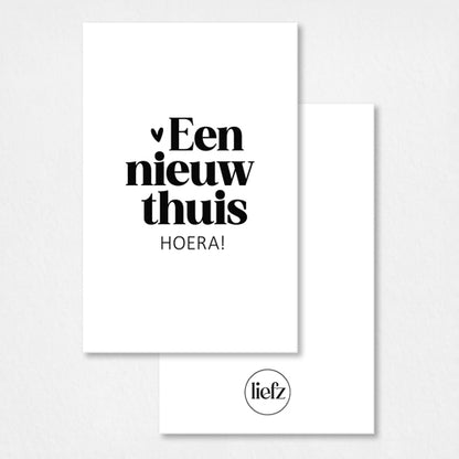 Mini kaartje | Een nieuw thuis