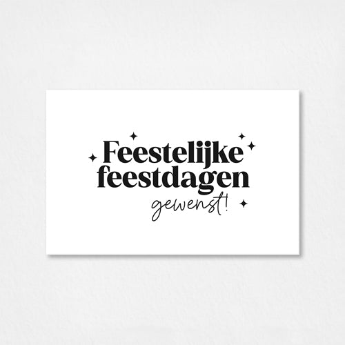 Mini kaartje Kerst | Feestelijke feestdagen
