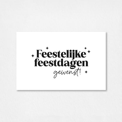 Mini kaartje Kerst | Feestelijke feestdagen