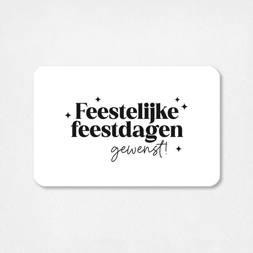 Mini kaartje Kerst | Feestelijke feestdagen