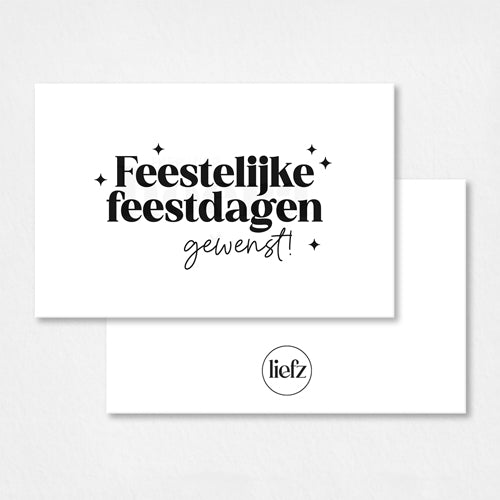 Mini kaartje Kerst | Feestelijke feestdagen