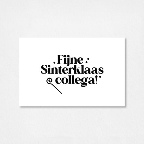 Mini kaartje Sinterklaas | Fijne Sinterklaas collega
