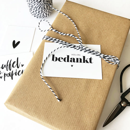 Mini kaartje | Heel erg bedankt