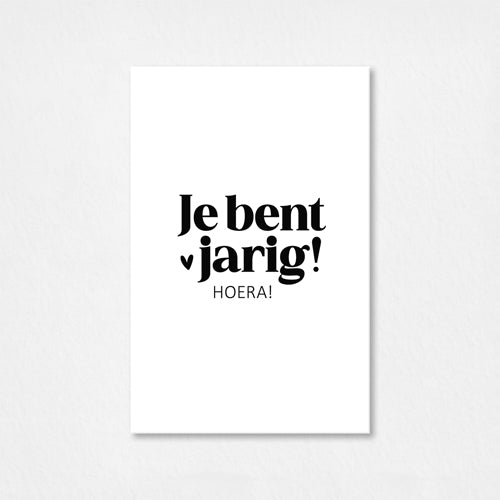 Mini kaartje | Je bent jarig