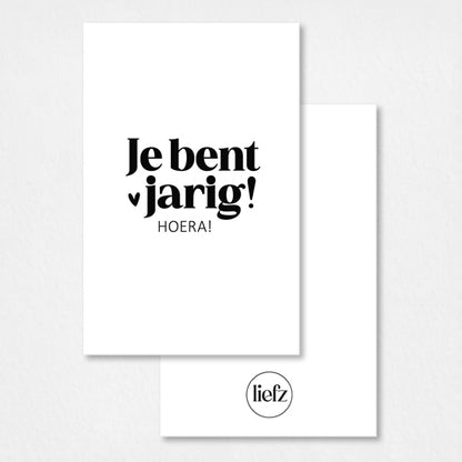 Mini kaartje | Je bent jarig
