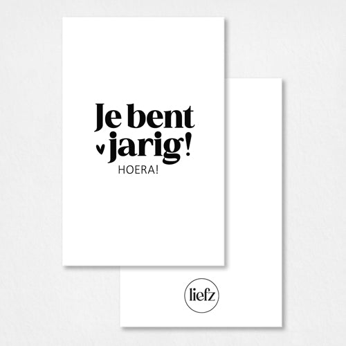 Mini kaartje | Je bent jarig