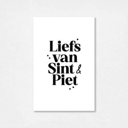 Mini kaartje Sinterklaas | Liefs van Sint & Piet