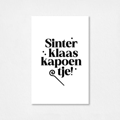 Mini kaartje Sinterklaas | Sinterklaas kapoentje