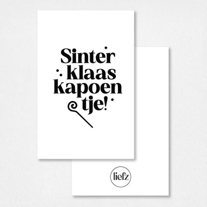 Mini kaartje Sinterklaas | Sinterklaas kapoentje
