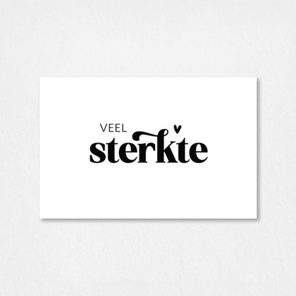 Mini kaartje | Veel sterkte