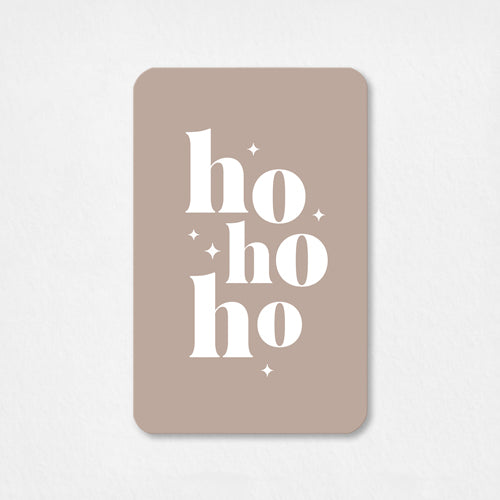 Mini kaartje Kerst | Ho ho ho
