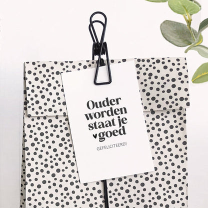 Mini kaartje | Ouder worden staat je goed