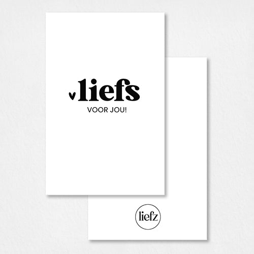 Mini kaartje | Liefs voor jou