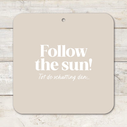 Muurvierkant | Follow the sun