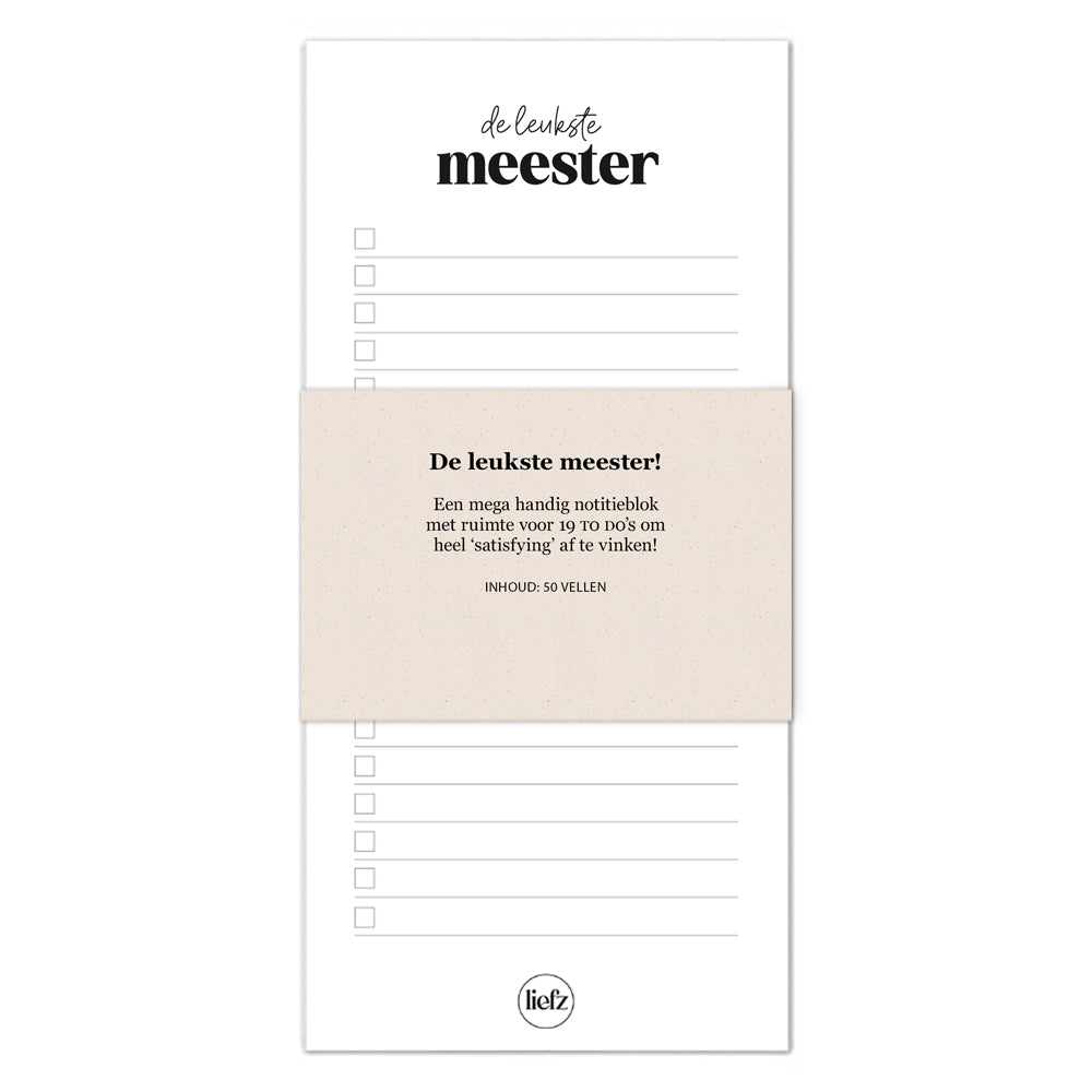 To do's | De leukste meester