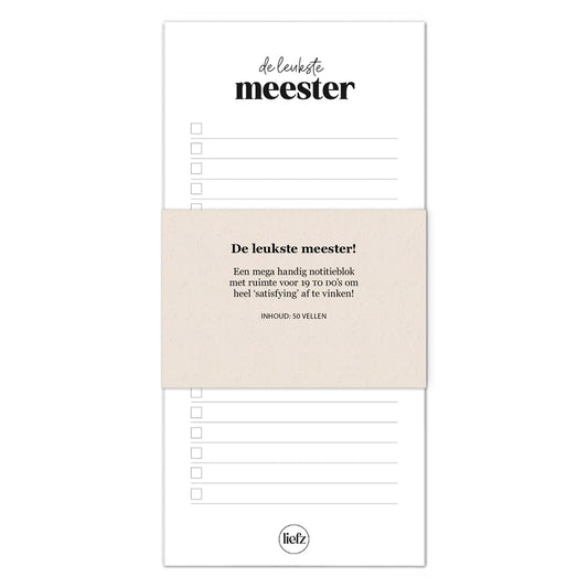 To do's | De leukste meester