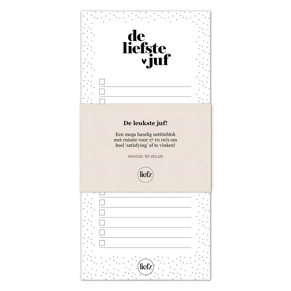 To do's | De liefste juf
