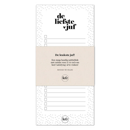 To do's | De liefste juf