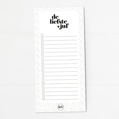 To do's | De liefste juf