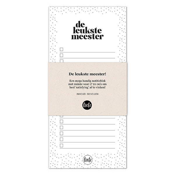 To do's | De leukste meester