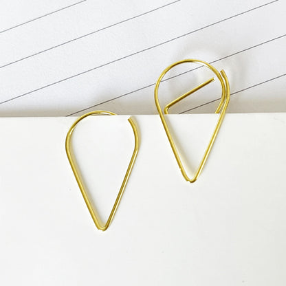 Paperclip druppel | Goud | 25 stuks