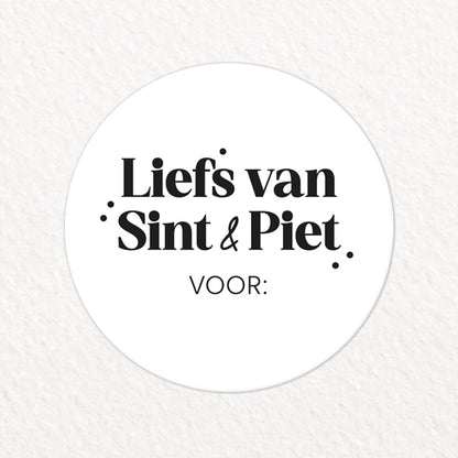 Stickers | Liefs van Sint & Piet, voor: | 10 stuks