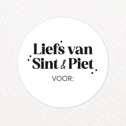 Stickers | Liefs van Sint & Piet, voor: | 10 stuks