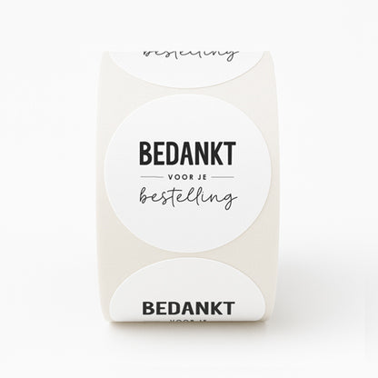 Stickers | Bedankt voor je bestelling | 10 stuks