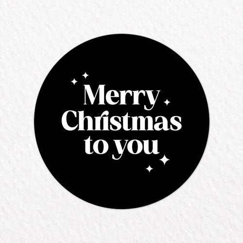 Stickers | Merry Chirstmas to you | 10 stuks
