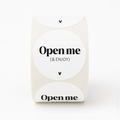 Stickers | Open me & enjoy | 10 stuks